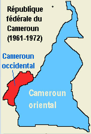 Map of The Federal republic of Cameroon 