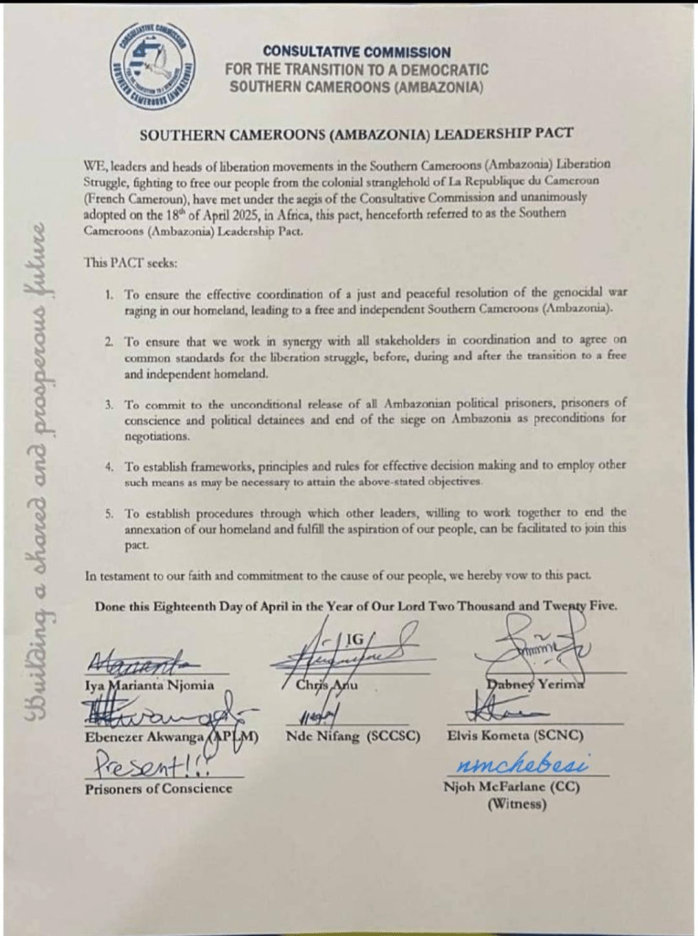 The Ambazonian Leaders' Independence Pact